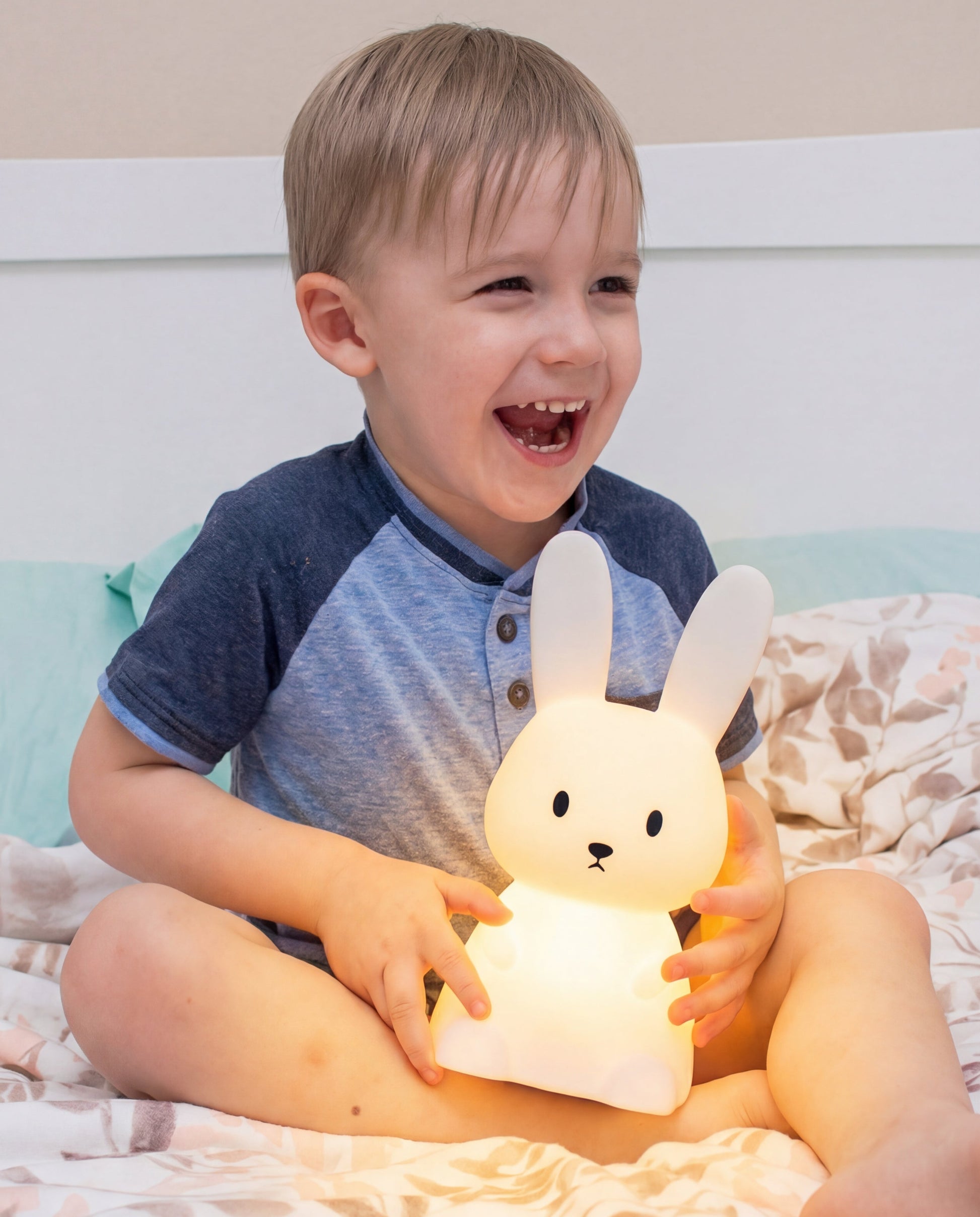 Bunny night light for kids soft bedtime glow comfort