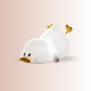 Duck night light used as nursery bedroom decor for baby and kids
